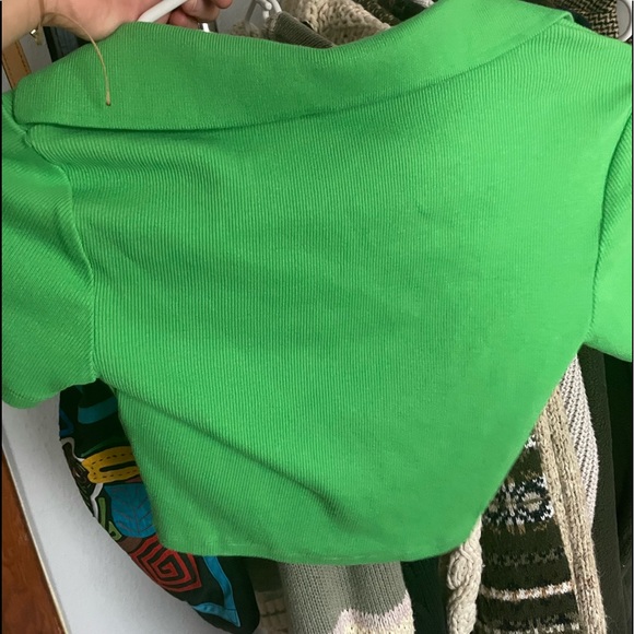 zara cropped green top - Picture 3 of 3